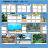Animal Habitats Sorting Mats for Early Readers - Animal Habitats FREEBIE