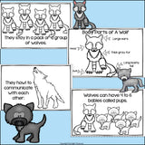 Wolves Mini Book for Early Readers