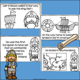 Leif Erikson Mini Book for Early Readers: Early Explorers
