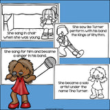 Tina Turner Mini Book for Early Readers: Women's History Month