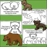 Grizzly Bears Mini Book for Early Readers