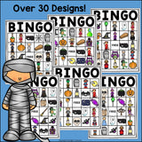 Halloween Bingo Cards for Early Readers - Halloween Bingo FREEBIE