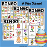 Easter Bingo Cards for Early Readers - Easter Bingo FREEBIE