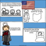 William Henry Harrison Mini Book for Early Readers: Presidents' Day