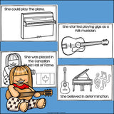 Joni Mitchell Mini Book for Early Readers: Women's History Month