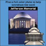 Jefferson Memorial Mini Book for Early Readers: American Symbols