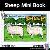 Sheep Mini Book for Early Readers - Animal Study