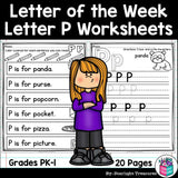 Alphabet Letter of the Week Worksheets for Early Readers - Letter P