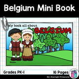 Belgium Mini Book for Early Readers - A Country Study