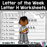 Alphabet Letter of the Week Worksheets for Early Readers - Letter H