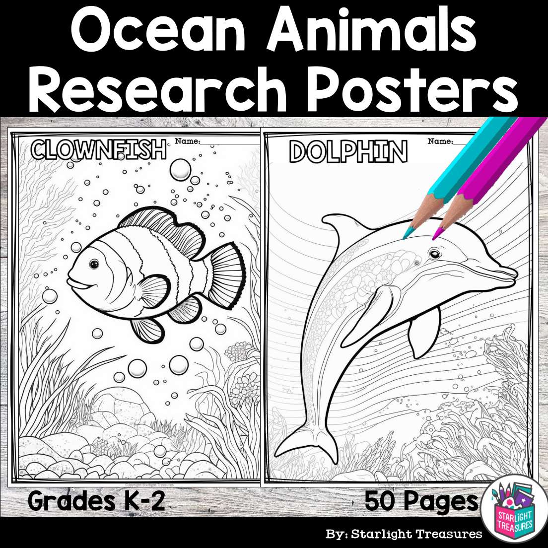 ocean sea creatures posters