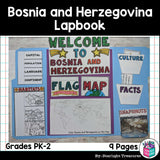 Bosnia and Herzegovina Lapbook for Early Learners - A Country Study