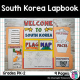 South Korea Lapbook for Early Learners - A Country Study