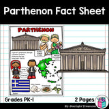 Parthenon Fact Sheet for Early Readers - World Landmarks