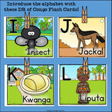 Alphabet Flash Cards for Early Readers - Democratic Republic of the Congo