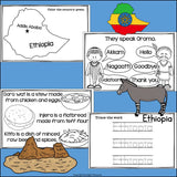 Ethiopia Mini Book for Early Readers - A Country Study
