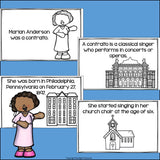 Marian Anderson Mini Book for Early Readers: Black History Month