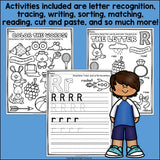 Alphabet Letter of the Week Worksheets for Early Readers - Letter R