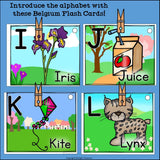 Alphabet Flash Cards for Early Readers - Country of Belgium