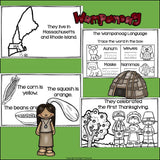 Wampanoag Tribe Mini Book for Early Readers