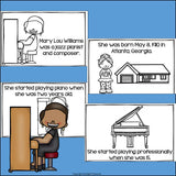 Mary Lou Williams Mini Book for Early Readers: Black History Month