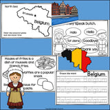 Belgium Mini Book for Early Readers - A Country Study
