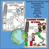 Leaning Tower of Pisa Fact Sheet for Early Readers - World Landmarks