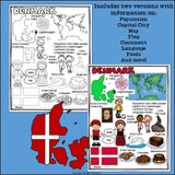 Denmark Fact Sheet for Early Readers