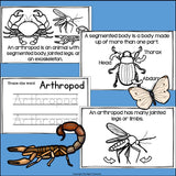 Arthropods Mini Book for Early Readers: Animal Groups and Classifications