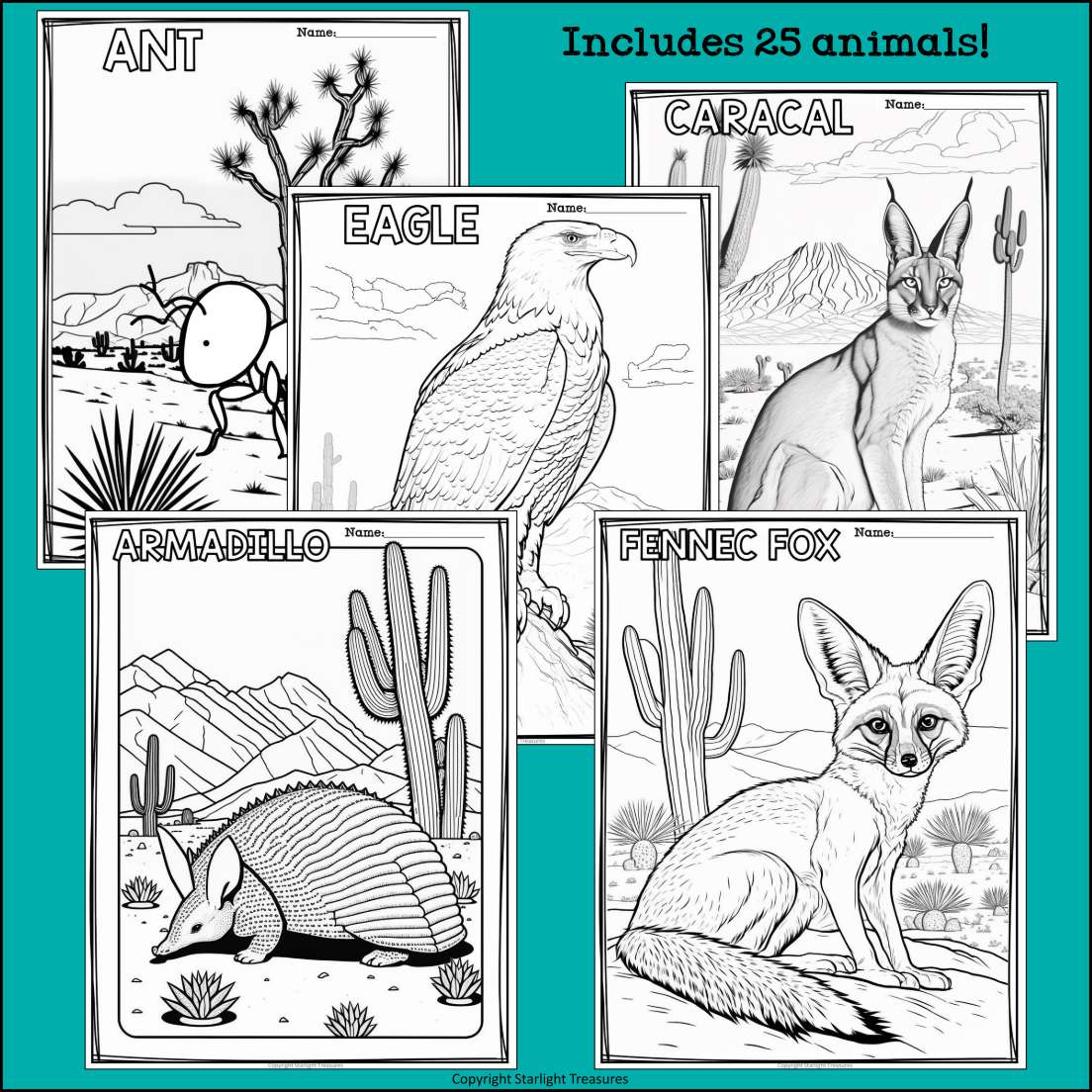 desert animals names
