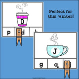 Winter Alphabet Clip Cards for Early Readers - Alphabet Clip Cards FREEBIE
