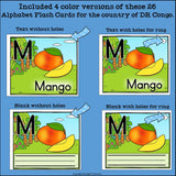 Alphabet Flash Cards for Early Readers - Democratic Republic of the Congo