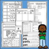 Alphabet Letter of the Week Worksheets for Early Readers - Letter P