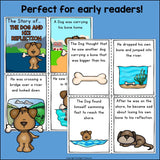 The Dog and His Reflection Mini Book for Early Readers - Aesop's Fables