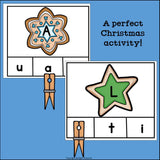 Christmas Alphabet Clip Cards for Early Readers - Alphabet Clip Cards FREEBIE