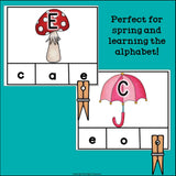 Spring Alphabet Clip Cards for Early Readers - Alphabet Clip Cards FREEBIE