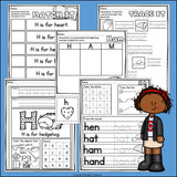 Alphabet Letter of the Week Worksheets for Early Readers - Letter H