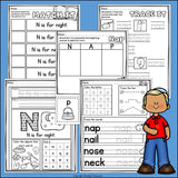 Alphabet Letter of the Week Worksheets for Early Readers - Letter N