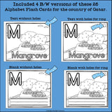 Alphabet Flash Cards for Early Readers - Country of Qatar