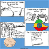 Ethiopia Mini Book for Early Readers - A Country Study