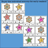 Christmas Alphabet Clip Cards for Early Readers - Alphabet Clip Cards FREEBIE