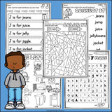 Alphabet Letter of the Week Worksheets for Early Readers - Letter J