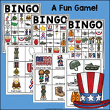 Memorial Day Bingo Cards for Early Readers - Memorial Day, Veterans Day FREEBIE