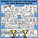 Exercise and Sports Mini Book for Early Readers