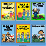 Classroom Décor Inspirational Posters - Farm Theme