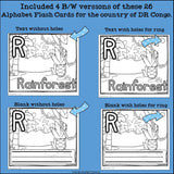 Alphabet Flash Cards for Early Readers - Democratic Republic of the Congo