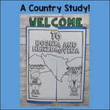 Bosnia and Herzegovina Lapbook for Early Learners - A Country Study