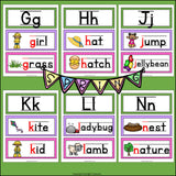 Alphabet Word Wall - Spring Theme
