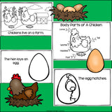 Chickens Mini Book for Early Readers