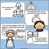 Clara Barton Mini Book for Early Readers: Women's History Month